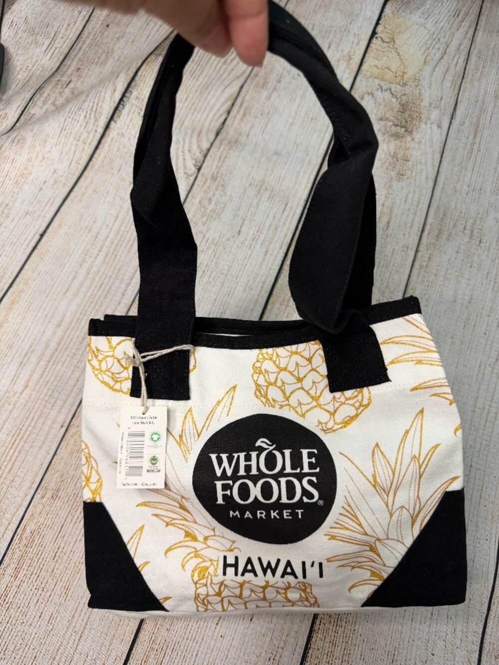 Whole Foods Hawaii Golden Pineapple Tote Mini NWT